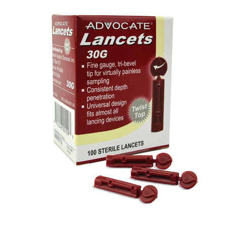 Advocate Twist-Top Lancets 100/BOX (2 Pack) - STORE4DIABETICS