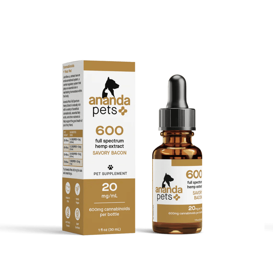 Ananda Pets 600mg Tincture - Bacon - STORE4DIABETICS