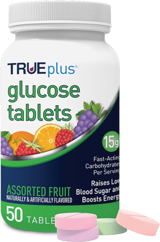 TRUEplus Glucose Chewable Tablets, 50 count - Assorted - STORE4DIABETICS