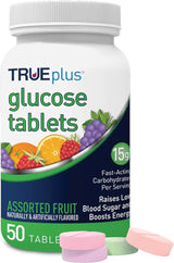 TRUEplus Glucose Chewable Tablets, 50 count - Assorted - STORE4DIABETICS